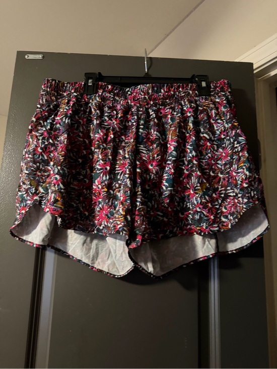 lululemon athletica Pants - lululemon athletica Floral Athletic Shorts - Pink Multi